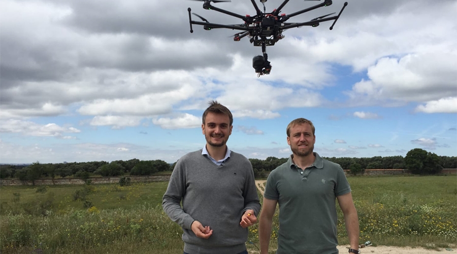 proyecto de reforestación con drones